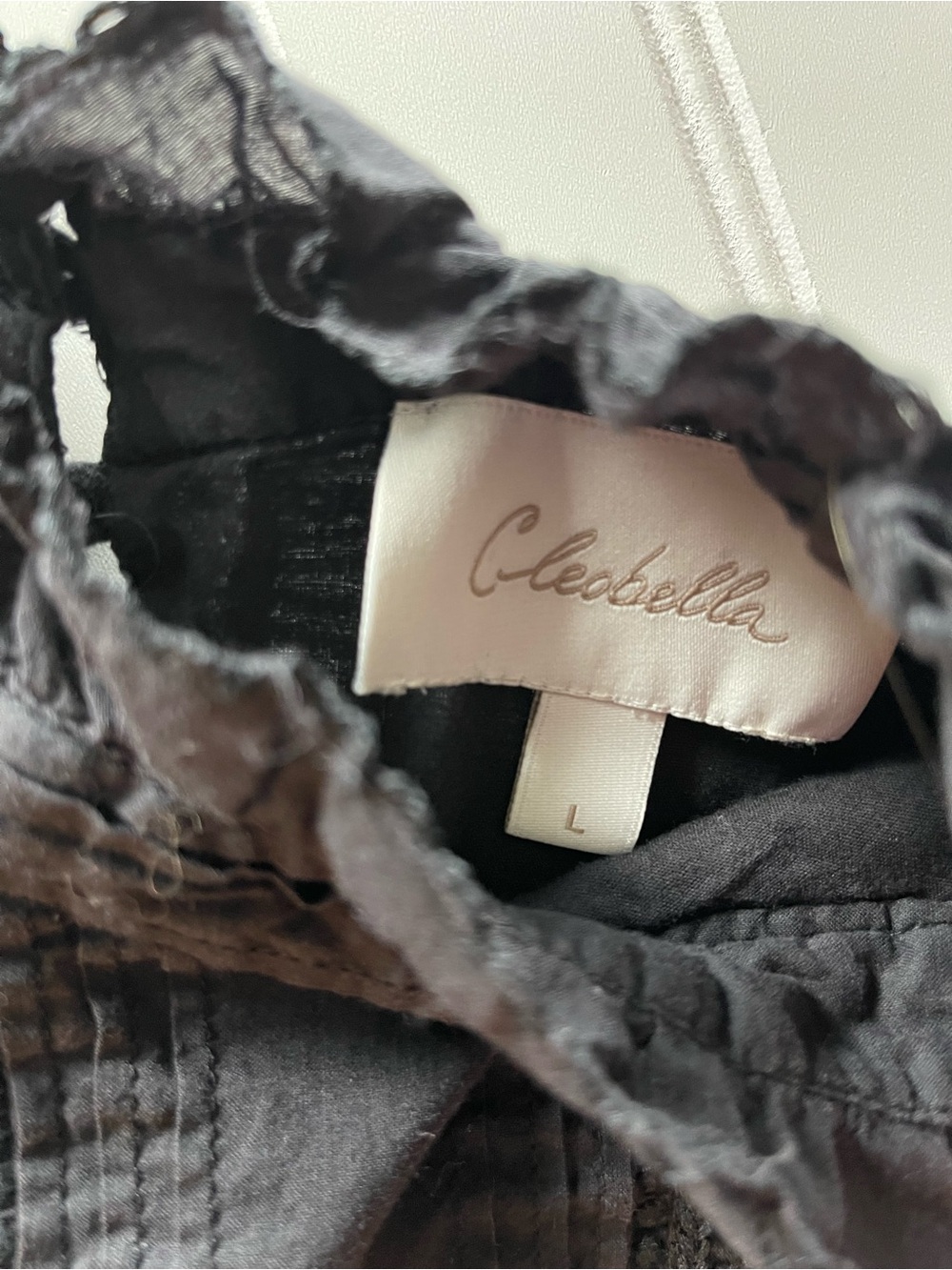 Cleobella Black Maddison Lace Pintuck Ruffle Mini Dress - Picture 8 of 10